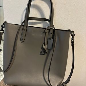 Super cute vintage gray Coach mini tote bag